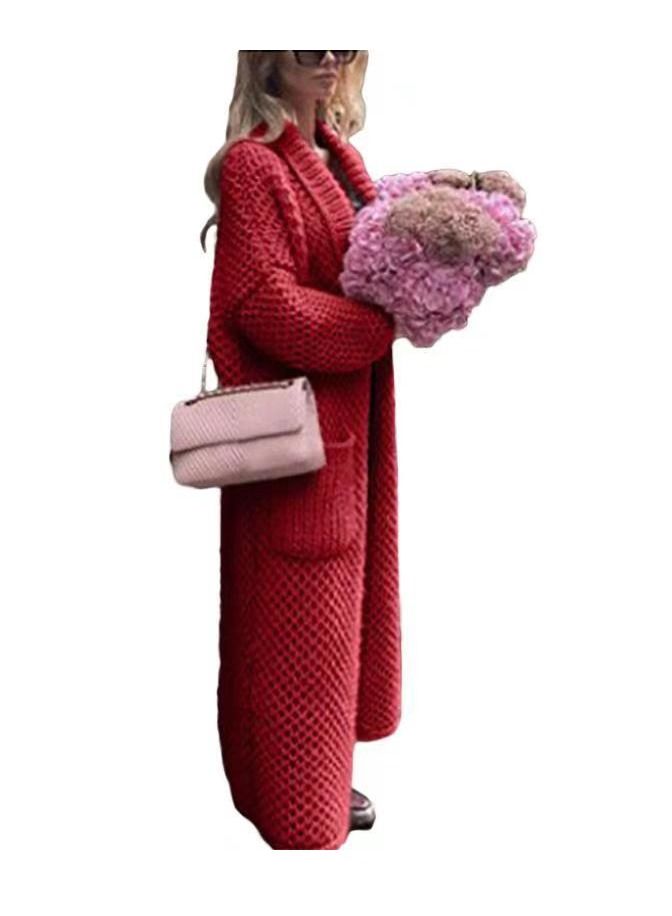 Loquat New Fashion Autumn Winter Long Knit Cardigan