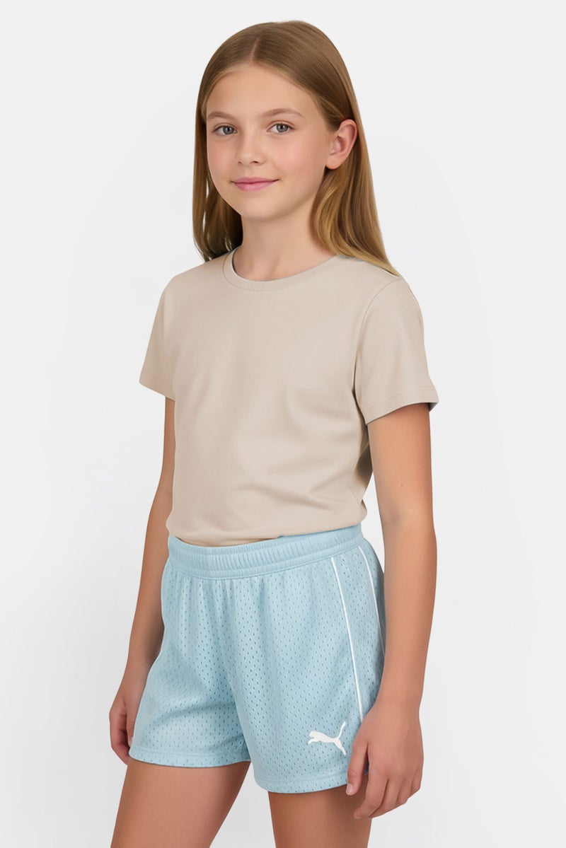 PUMA Kids Girl Sportswear Fit Outdoor Shorts, Turquoise - Image 1