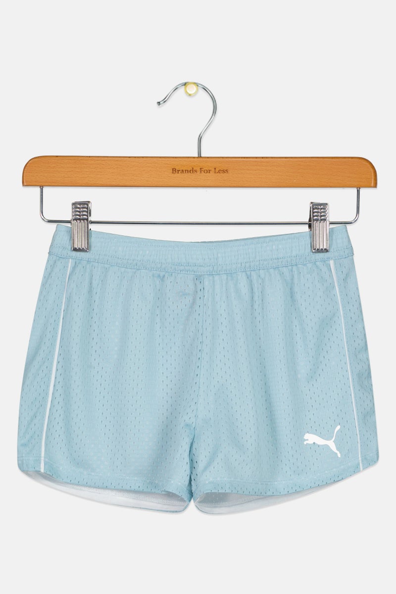 PUMA Kids Girl Sportswear Fit Outdoor Shorts, Turquoise - Image 2