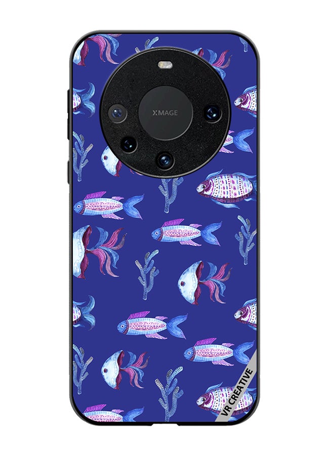 VR CREATIVE Protective Case Cover For Huawei Mate 60 Pro Fish And Octopus Design Multicolour - Image 1