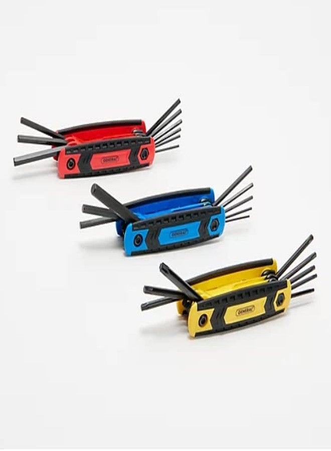 جينيرال تولز مجموعة أدوات مفتاح ألين كومبو من جنرال تولز، مكونة من 3 قطع، رقم 603-Q - Image 1