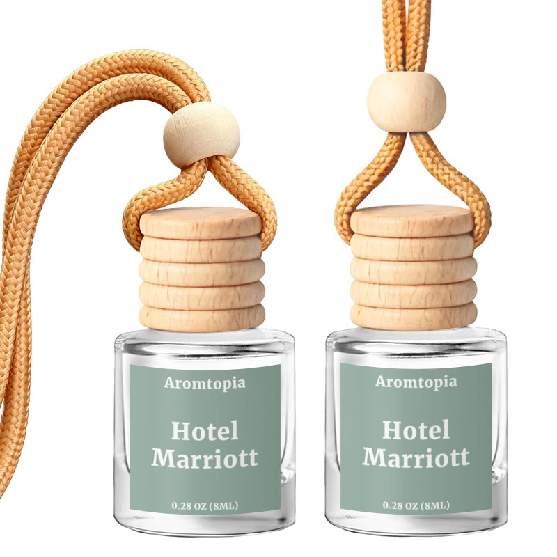 AROMTOPIA Hanging Car Air Freshener Aromtopia Hotel Scent Car Fragrance Diffusers Car Odor Eliminator Long Lasting Scent Auto Accessories Hotel Marriott Pack of 2 - Image 3
