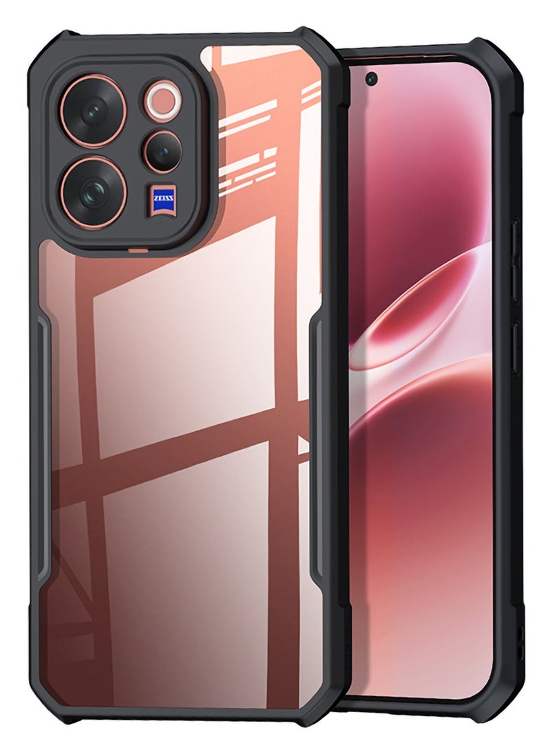 إكسوند غطاء لهاتف Vivo V70، غطاء خلفي لحماية عدسة الكاميرا، إطار ممتص للصدمات من TPU+PC، غطاء نحيف واقٍ مقاوم للاصفرار - Image 1