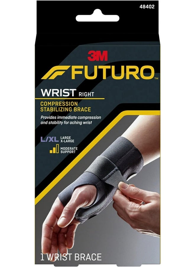 Futuro Compression Stabilizing Wrist Brace Right Hand L/XL size, 1 unit/pack - Image 1