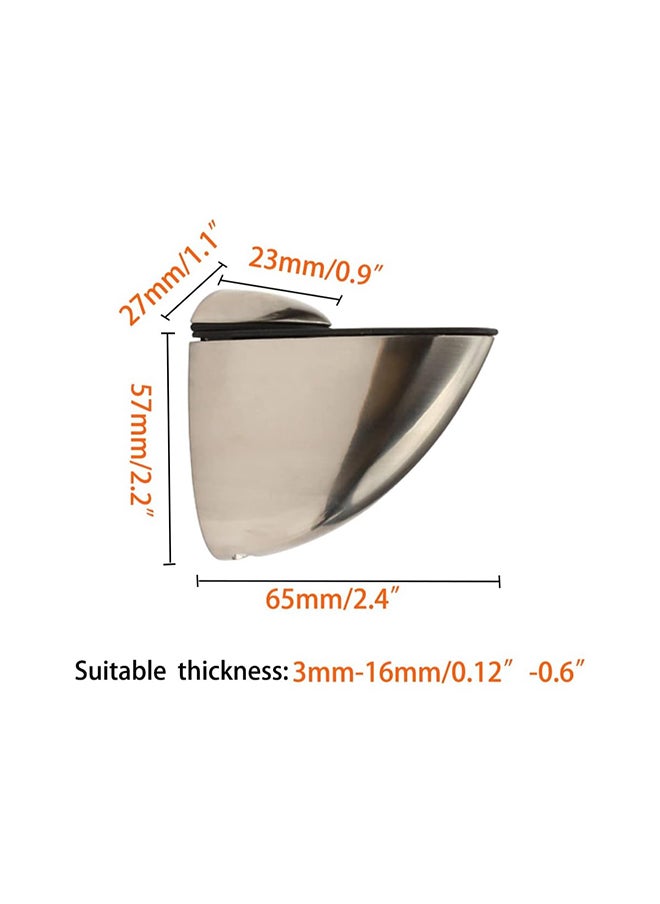 Generic Wooden Shelf Holder - Glass Adjustable, Glass Rack Clip - Wall Mount Plate  - Image 4