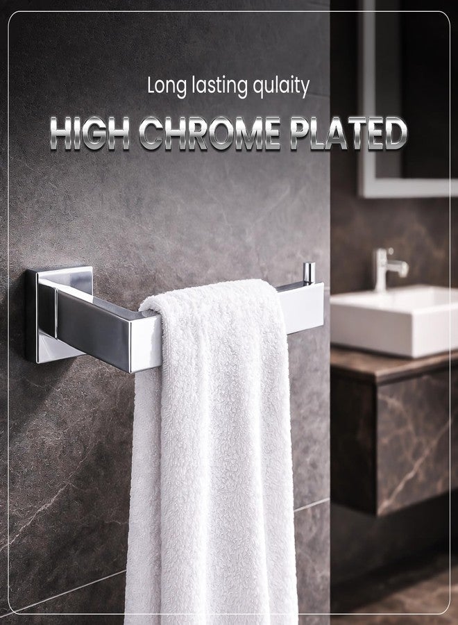 Fixeify Modern Wall Mounted Towel Rod Single Bar Towel Holder Made with SS 304 Stainless Steel Chrome Finish Bathroom Towel Rack Rust-Resistant Bathroom Accessory - Image 5