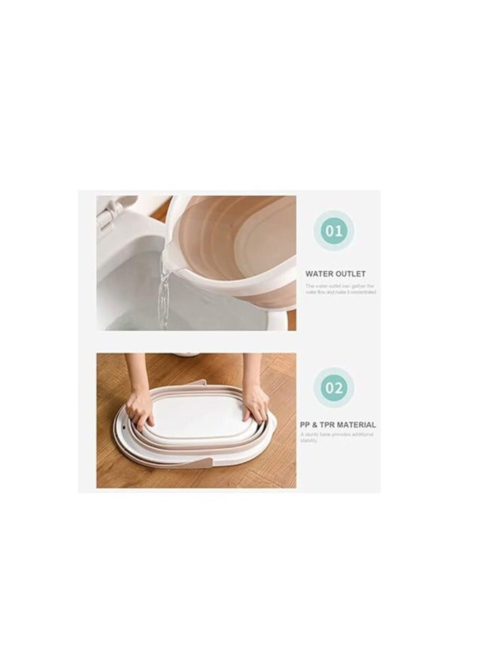 BBstore Space Saving Pop Up Bucket Collapsible Basin Pink