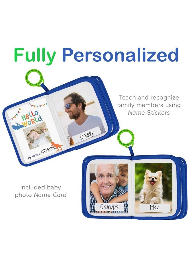 أوربان كيدي مجموعة هدايا ألبوم الصور القماشية الناعمة للأطفال حديثي الولادة والأطفال الصغار من Urban Kiddy™ Baby's My First Family Album (Dinosaur) - Image 3