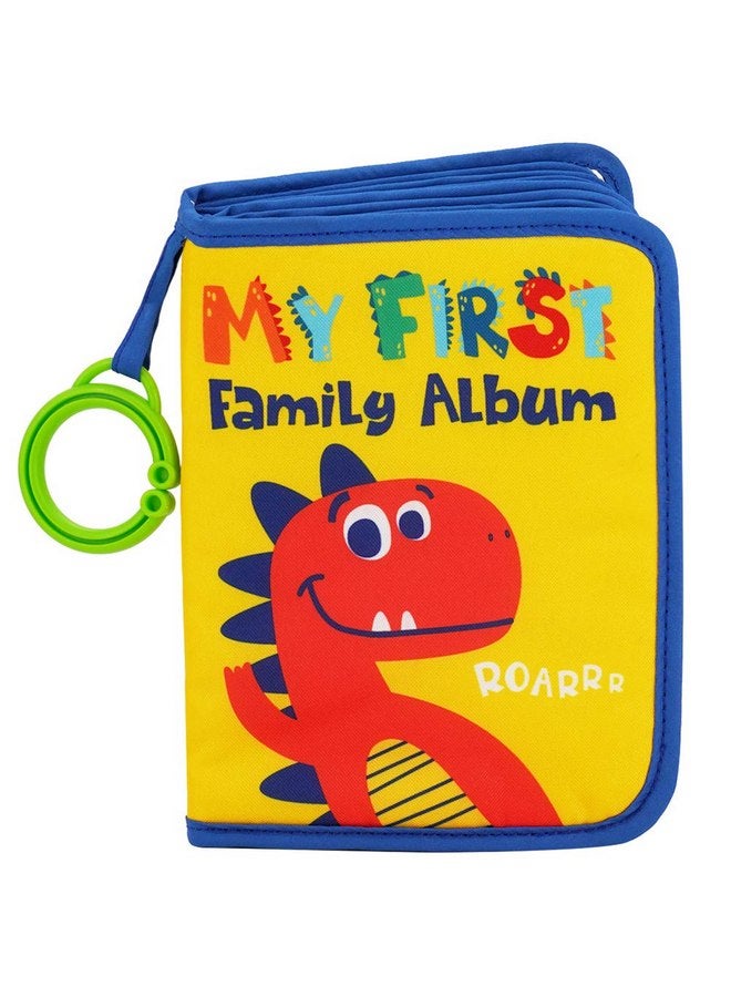 أوربان كيدي مجموعة هدايا ألبوم الصور القماشية الناعمة للأطفال حديثي الولادة والأطفال الصغار من Urban Kiddy™ Baby's My First Family Album (Dinosaur) - Image 1