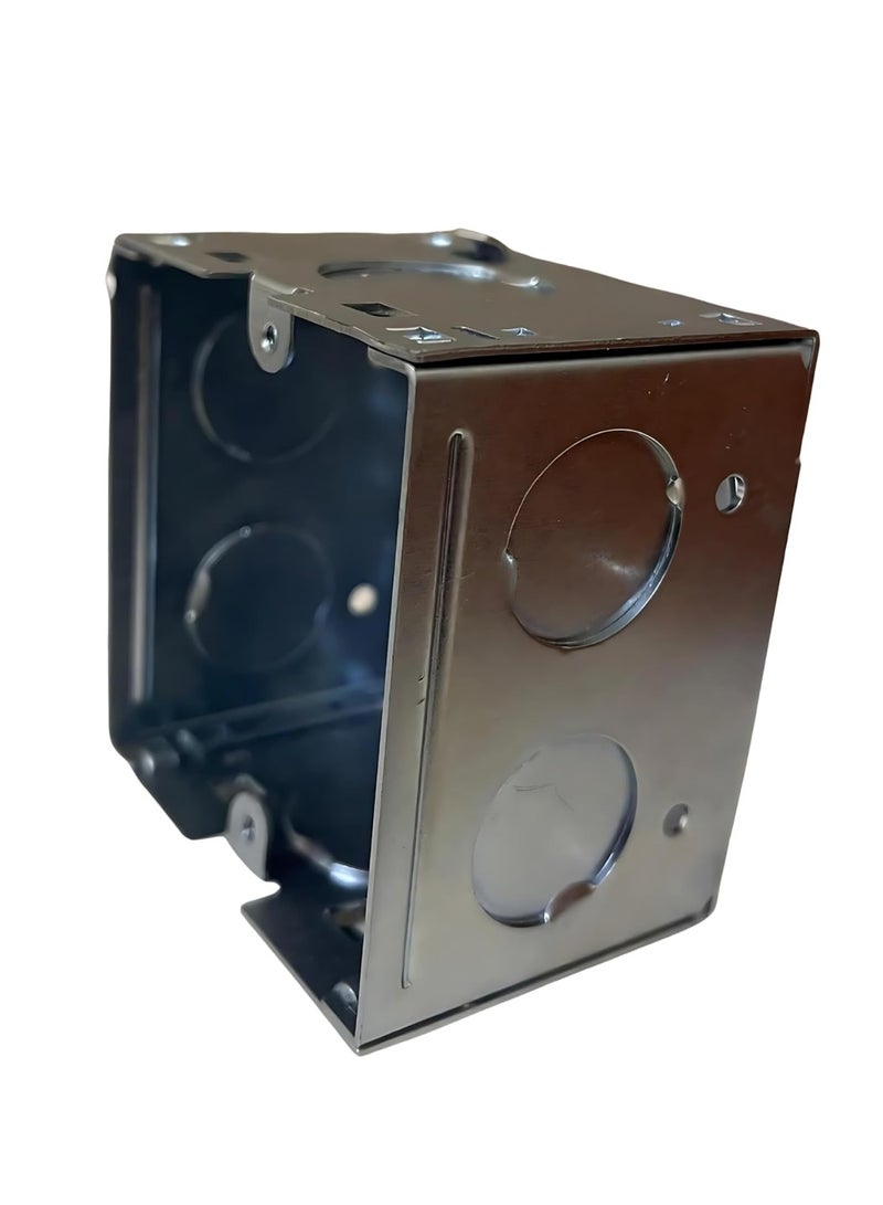 InHab GB-107 50mm Depth 1-Gang Metal Back Box – Flush Mount (Compatible with Jung KNX Switches-(Ref: BS 6042 M-40 / M-50 is for compatible guidance only)) - Image 2