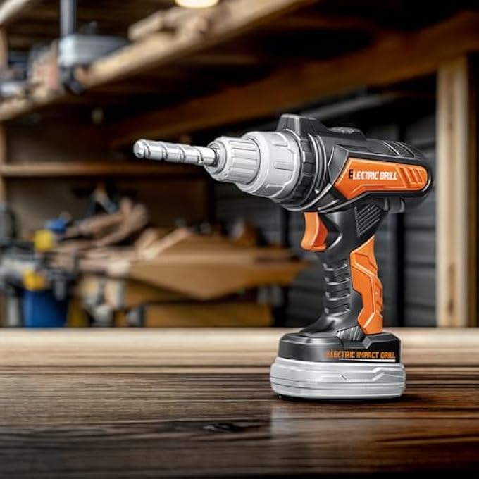 مجموعة أدوات للأطفال 3-5، مثقاب كهربائي لعبة وخوذة، نظارات واقية، قناع، مجموعة أدوات البناء للعب، هدايا عيد ميلاد للأولاد والبنات بعمر 3 4 5+ - Image 4