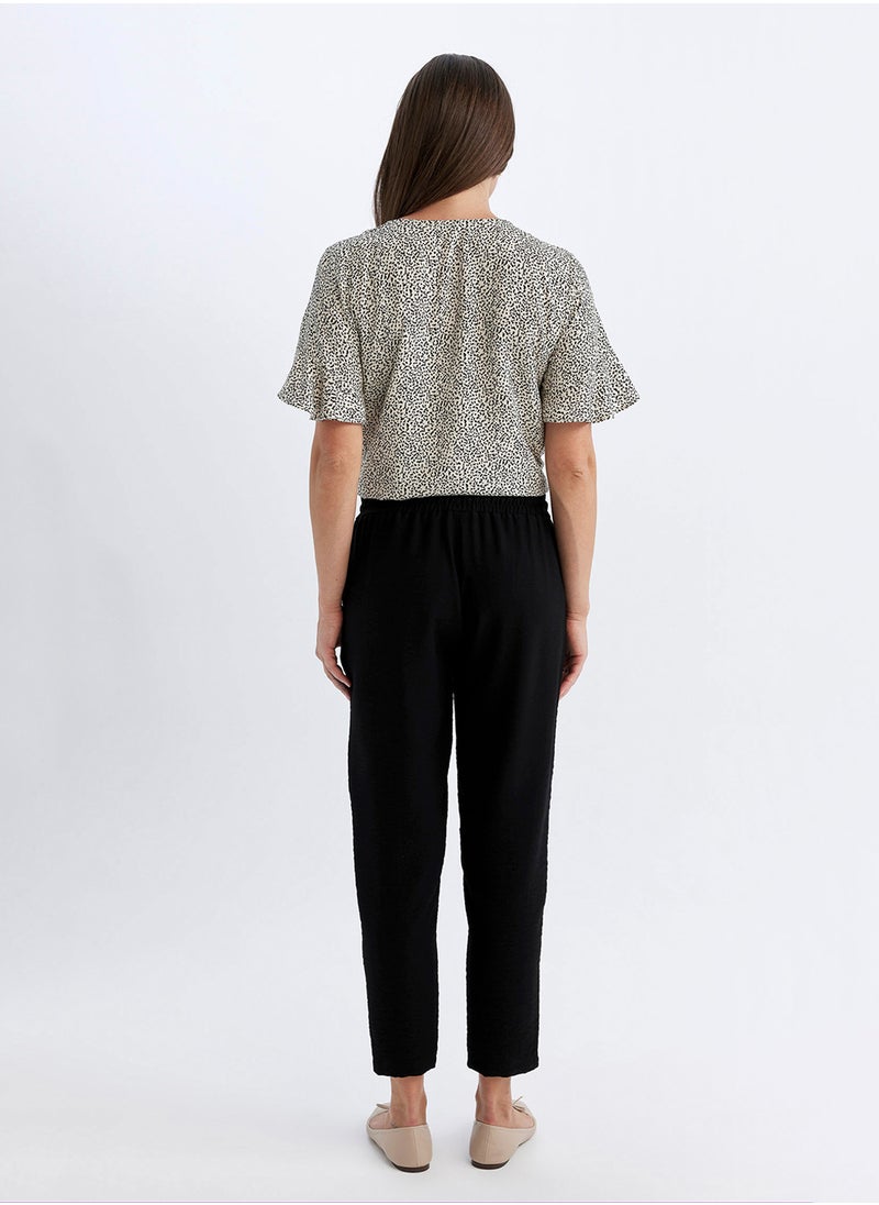 DeFacto - Elastic Waist Drawstring Basic Jogger Pants Black - Image 1