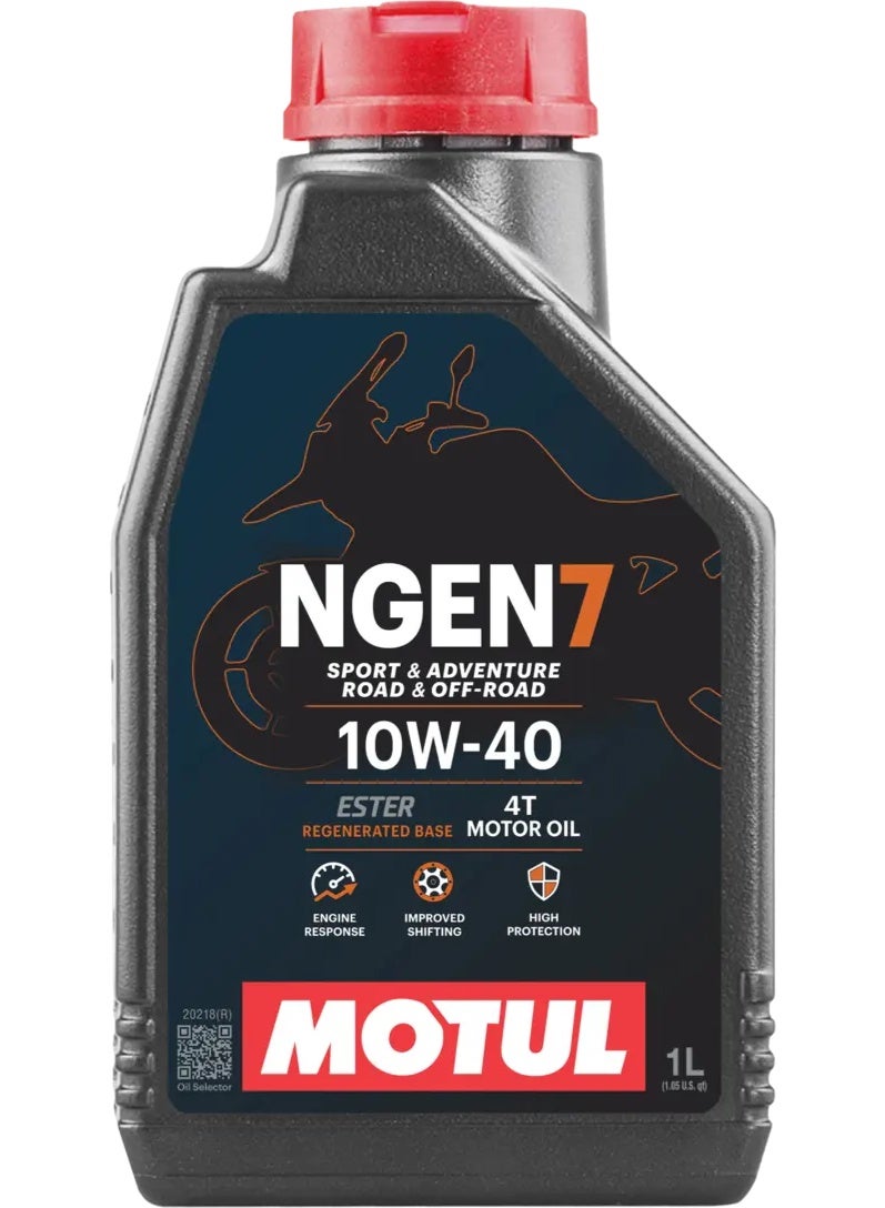 MOTUL NGEN7 Sport & Adventure Road & Off-Road 10W-40 4T Motor Oil 1L - Image 2
