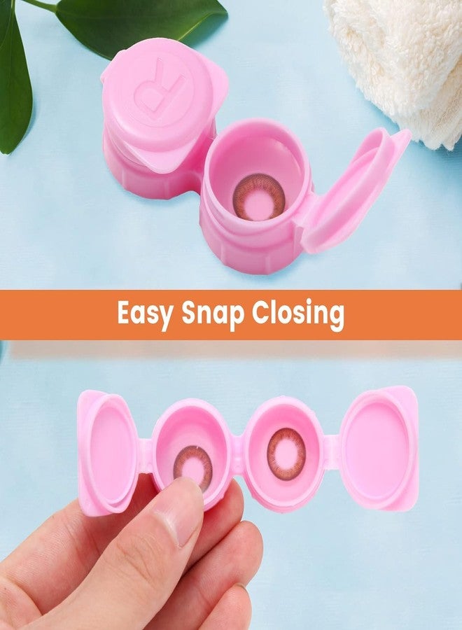 SUSUB 15-Pack Flip-Top Contact Lens Tight Lid Case Holder Storage Box Container Assorted Colors - Image 4