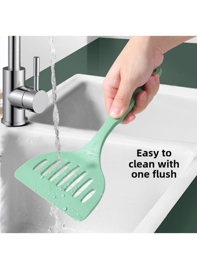 Household Food Grade Yuzi Burning Pot Shovel High Temperature Resistant Yuzi Burning Pot Special Shovel Yuzi Burning Silicone Pot White-Color:Flat-White - Image 5