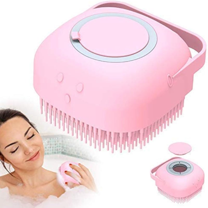 Silicone Bath Brush With Hooks/Baby Showers Cleaning Brushes Mud Dirt Remover Massage Back Scrubber Skin The Ultra And CanFilling Shampoo bath brush soft with 80ml liquid shower ball