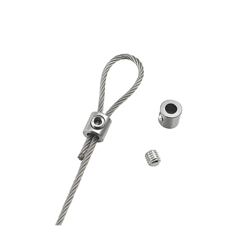 Stainless Steel Wire Rope Clamp Adjustable Cable Clip Hardware Accessories B 100PCS - Image 5