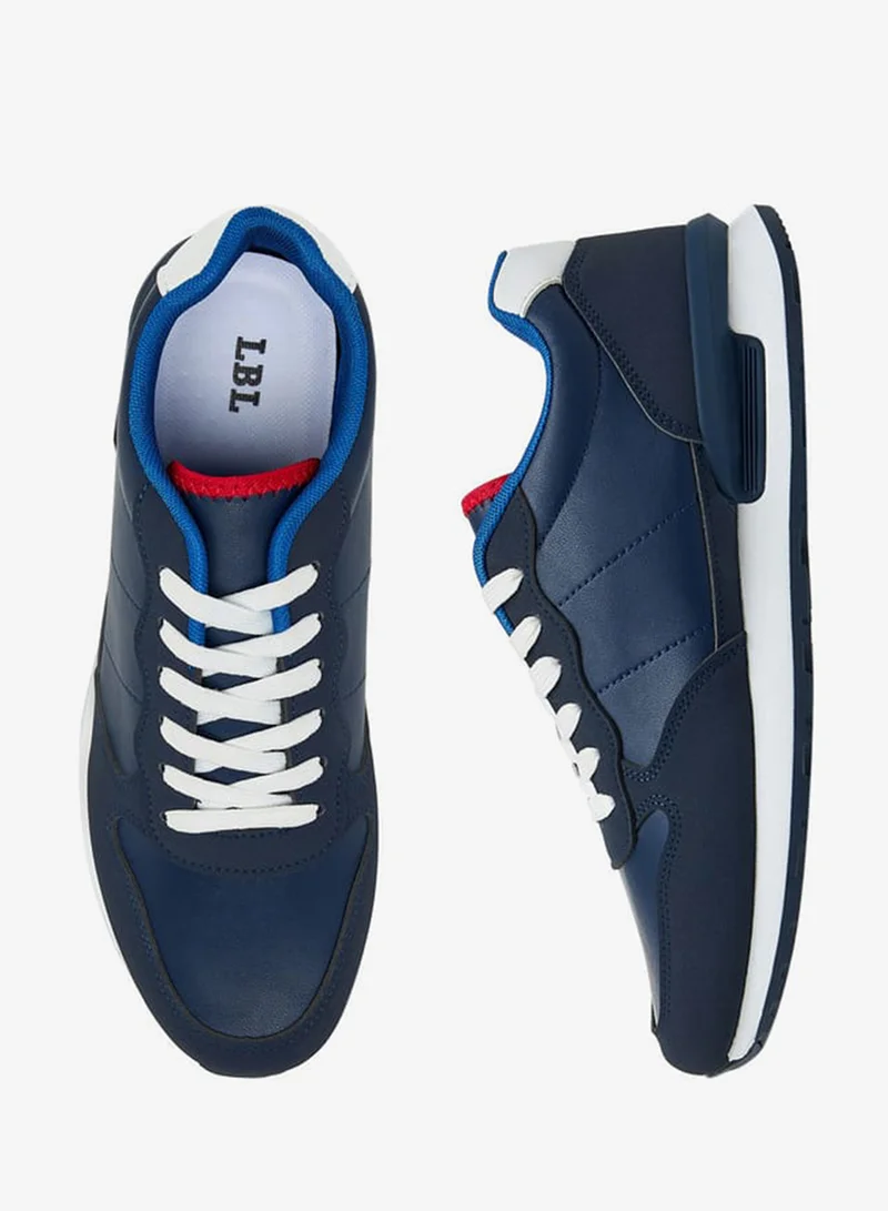 ال بي ال من شو اكسبرس سنيكرز رجالي بأربطة وتصميم كولور بلوك