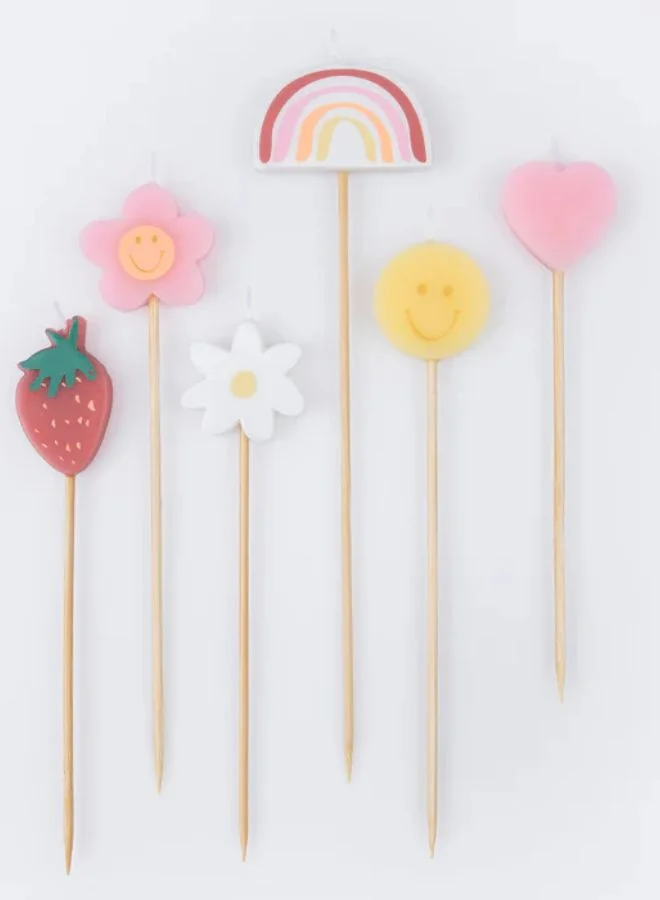 ميري ميري Happy Face Icons Candles