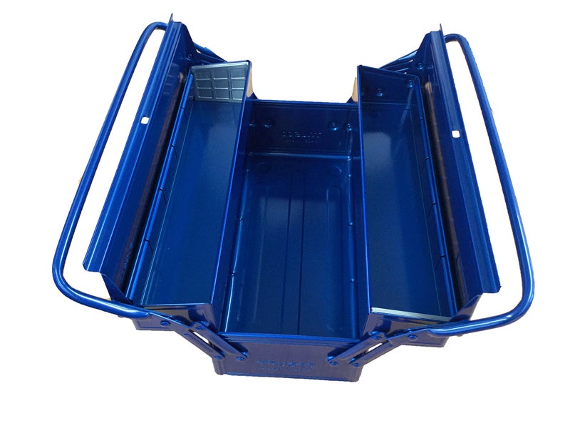 TRUSCO ST-3500-B 2-Tier Tool Box, 13.8 x 6.3 x 10.2 inches (350 x 160 x 260 mm), Blue - Image 3