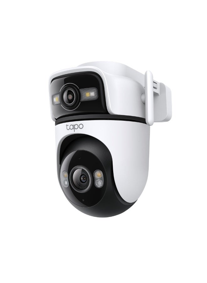 tapo كاميرا خارجية مزدوجة العدسة Tapo C545D بدقة 2K و3MP، كاميرا أمان مع تتبع ذكي، كاميرا خارجية ذكية، CCTV، رؤية ليلية، IP66، صوت ثنائي الاتجاه - Image 2