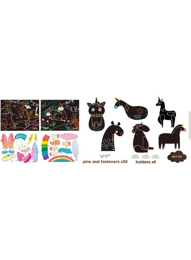 Avenir CH191683 Scratch Jointed Puppet Unicorn, Mixed Colours - Image 3