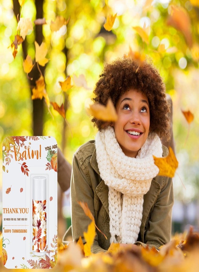 Sacubee 30 Pack Hello Fall Autumn Lip Balm Favors Bulk Fall Happy Thanksgiving Halloween Lip Balm Party Gifts Basket Stuffers Employee Staff Thank You Appreciation Gift for Women Men Teacher Coworkers - Image 5