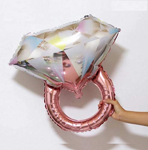 Moira Rose Gold Diamond Ring Balloon for Party Decorations(Rose Gold) - Image 3