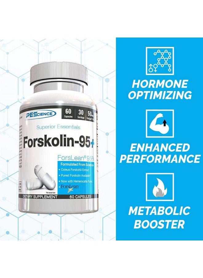 PEScience - Forskolin Capsules 95% Pure Forskolin Extract Patented Forslean 60 Count - Image 1