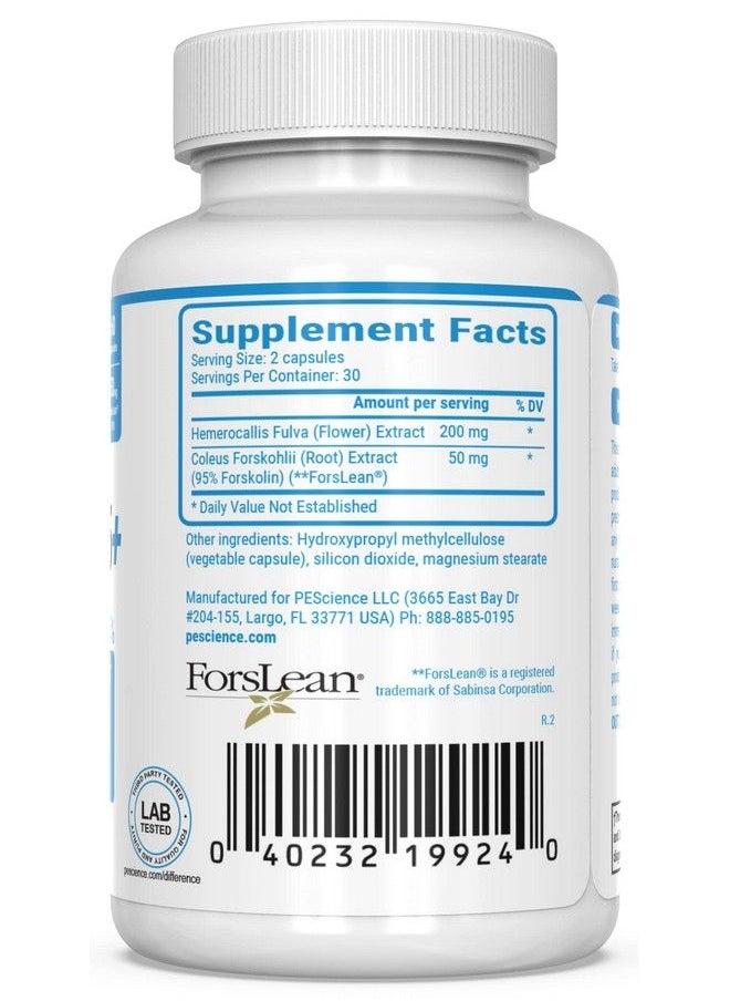 PEScience - Forskolin Capsules 95% Pure Forskolin Extract Patented Forslean 60 Count - Image 1