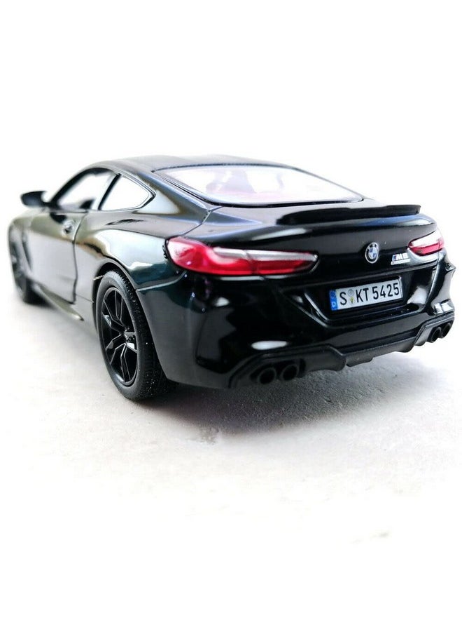 Kinsmart Bmw M8 Competition Black Red 5" 1:36 Scale Die Cast Metal Model Toy Car W/Pullback Action  - Image 2