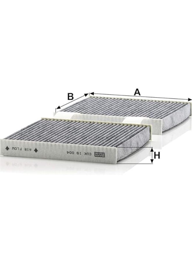 Mann Filter Carbon Cabin Air Filter Set CUK19004 For BMW F25 F26 X3 11-17 X4 16-18 - Image 2
