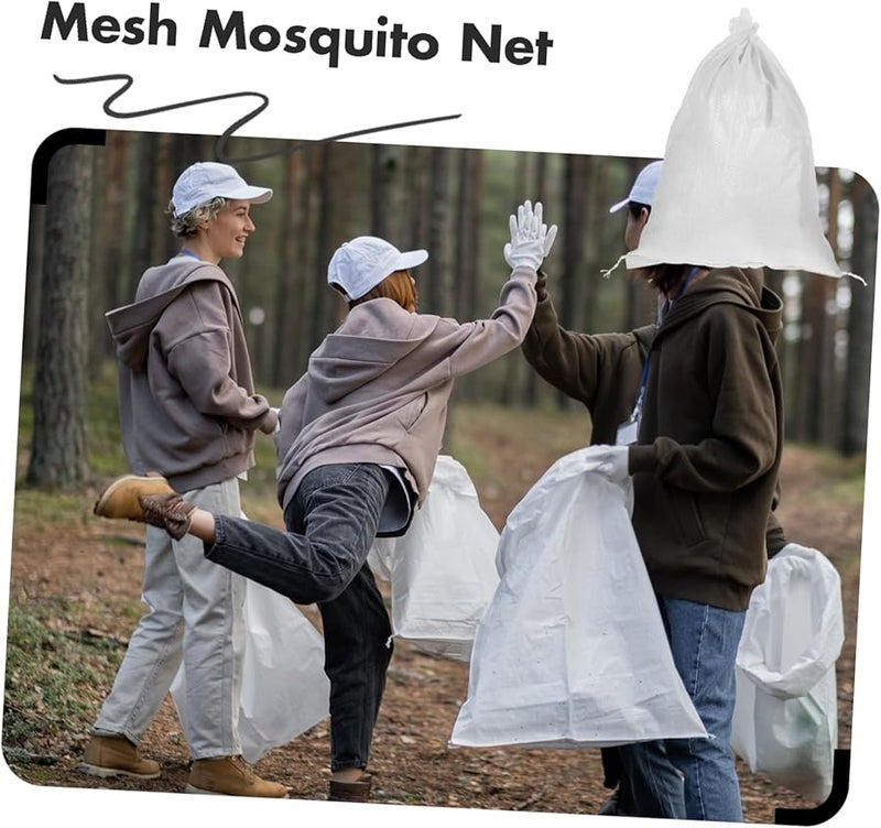 GANAZONO 24 Pack White Woven Reusable Shipping Storage Bags Express Logistics Packaging Sacks - Image 4