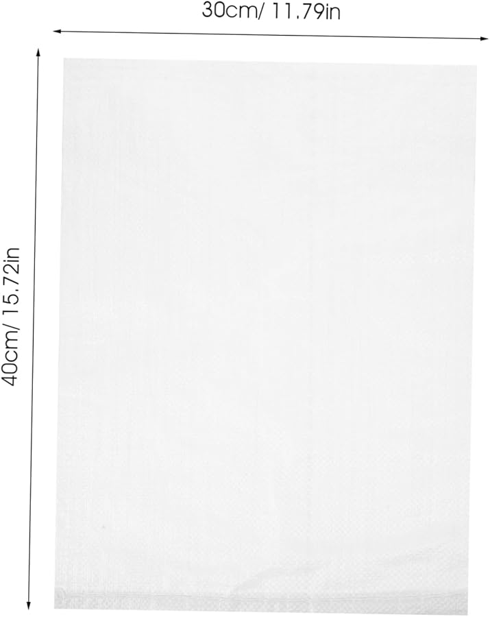 GANAZONO 24 Pack White Woven Reusable Shipping Storage Bags Express Logistics Packaging Sacks - Image 3