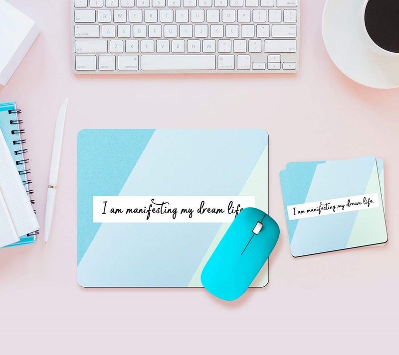 PAPER PLANE DESIGN Anti Skid Mouse Pad and 2 Pcs Coasters Combo Set - Image 3
