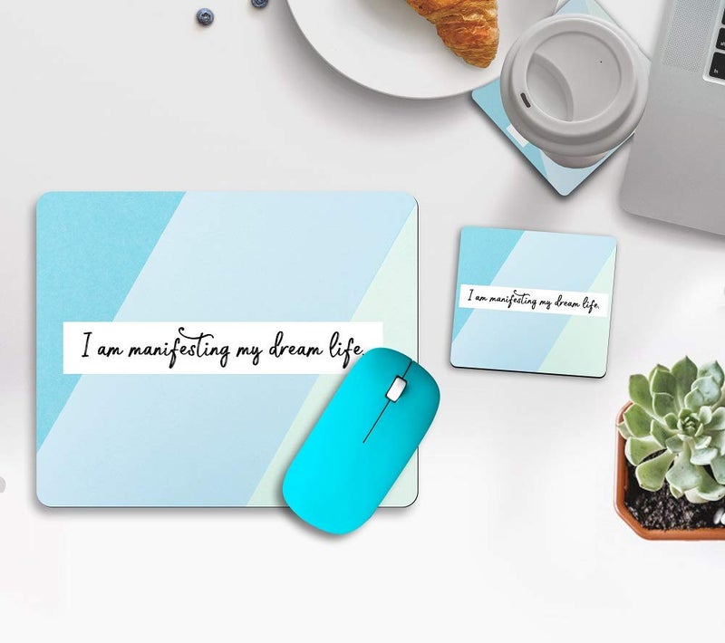 PAPER PLANE DESIGN Anti Skid Mouse Pad and 2 Pcs Coasters Combo Set - Image 1