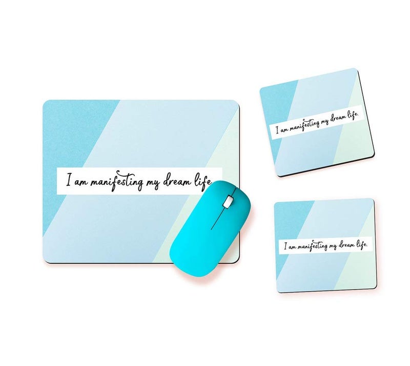 PAPER PLANE DESIGN Anti Skid Mouse Pad and 2 Pcs Coasters Combo Set - Image 2