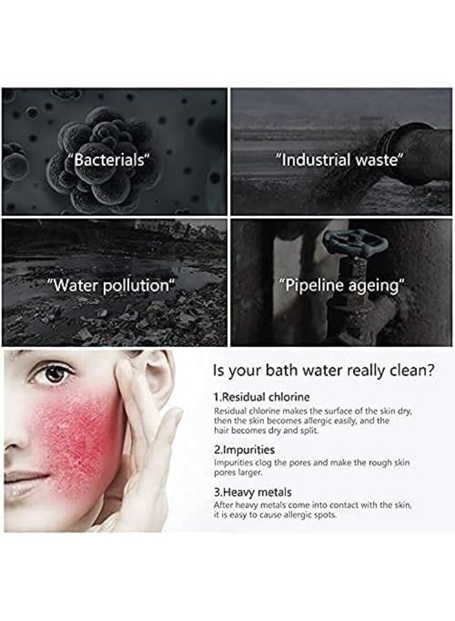 Mengchi رأس دش منجشي عالي الضغط دش محمول رأس دش مع مروحة توربينية مع خرطوم وحامل فلتر دش مطري - Image 4