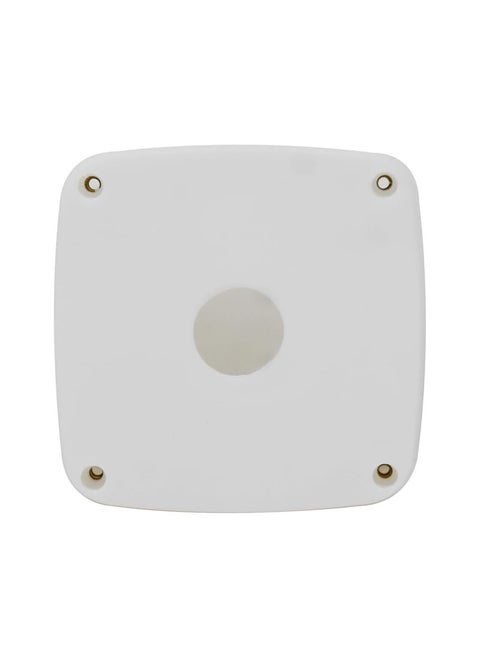 QUARSON CCTV Box PVC WeatherResistant 4X4 Survillance Camera Mounting Juction Box With Brass Nuts Fitting Pack of 2 White 4