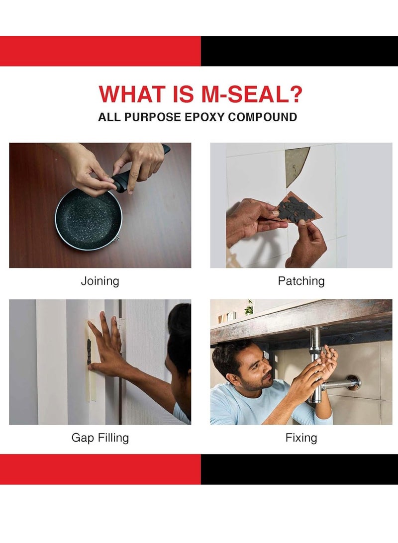 Pidilite M-Seal Regular Epoxy Compound – Strong Waterproof Epoxy Putty for Metal, Plastic, Pipe Leakage, Crack Repair & Gap Filling (100g) - Image 5