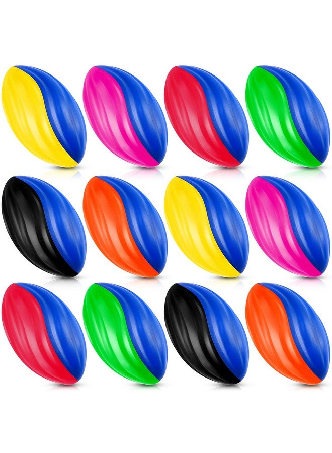 Jerify جيريفي 12 قطعة كرات قدم مصغرة للأطفال كرة رغوة حلزونية بالجملة 5 بوصة كرة رغوة صغيرة ناعمة مقاومة للماء رياضة عيد ميلاد كرة قدم للأطفال للعب في الداخل والخارج (لون زاهي) - Image 1