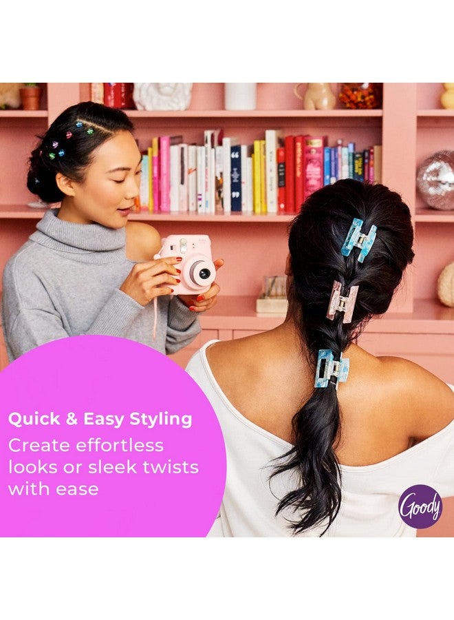 Goody Oody Large Claw Clip 1 Count Watercolor Blue For All Hair Types Great For Easily Pulling Up Your Hair Painfree Hair Accessories For Women Men Boys And Girls - Image 5