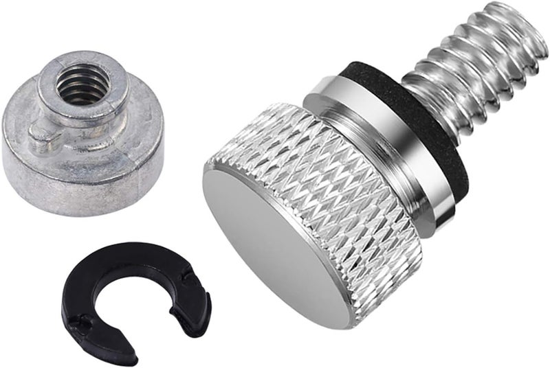 Amazicha Chrome Aluminium Seat Bolt Screw Nut Mount Kit - Image 1