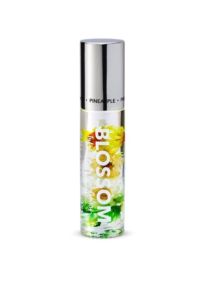Blossom - Scented Roll on Lip Gloss, Infused with Real Flowers, Made in USA, 0.20 fl. oz./5.9ml, Pineapple - Image 1
