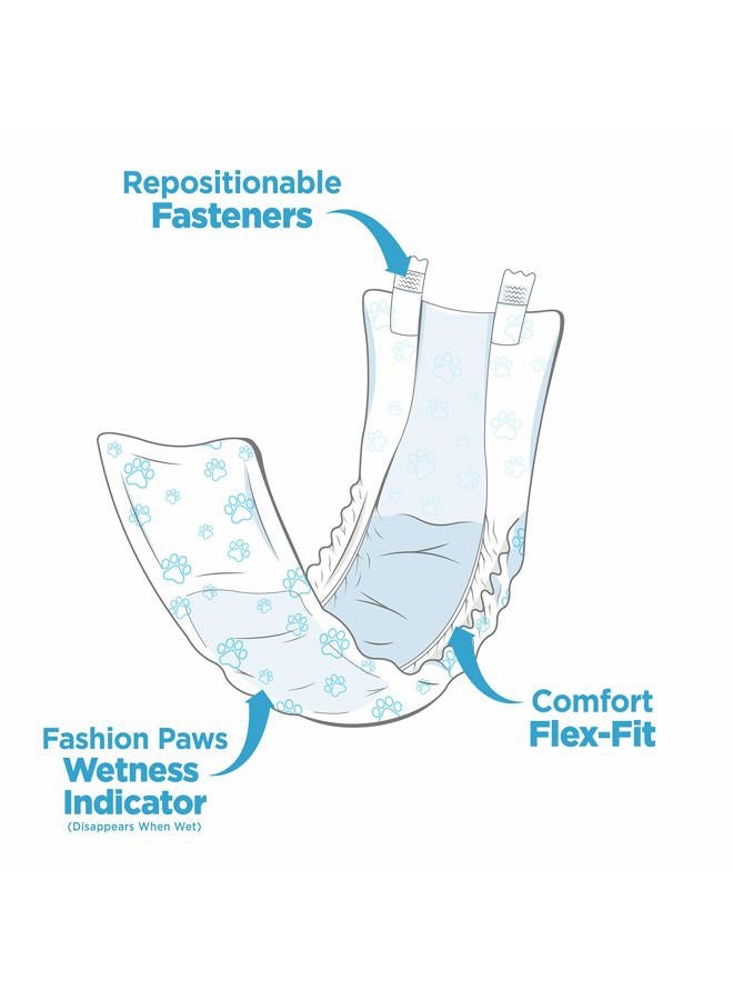 four paws أغطية ذكور الكلاب القابلة للتصرف من وي وي - مقاس متوسط / كبير (12 قطعة) - Image 4