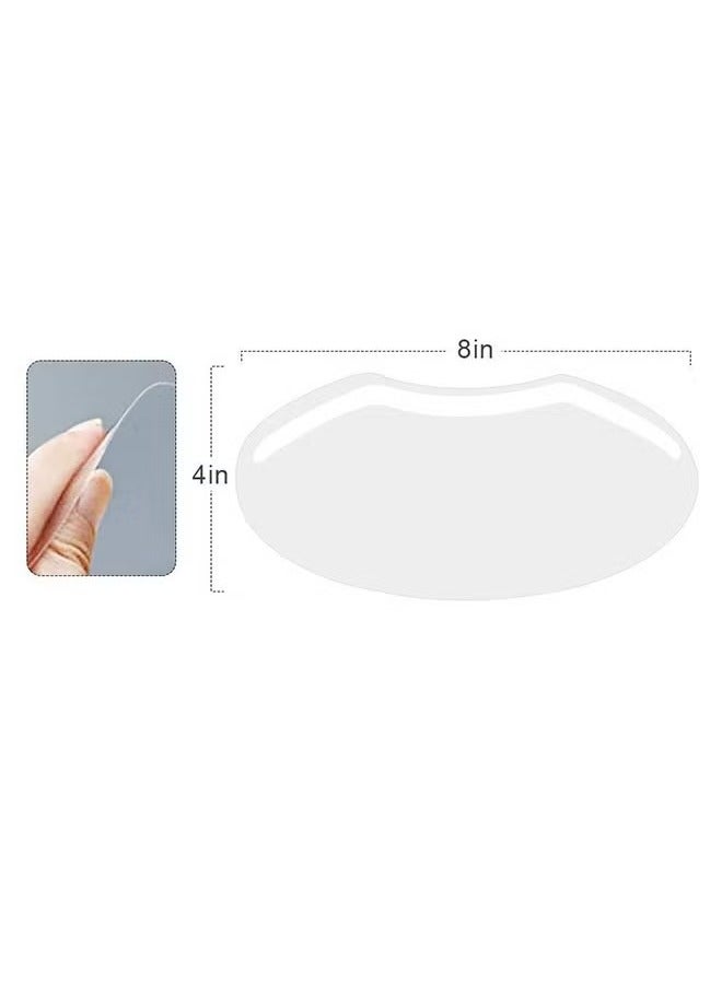GMORO 100PCS Disposable Face Sheilds Shower Eye Shield, Transparent Plastic Hairspray Shield Face Visors, Makeup Protector Cover for Eyelash Extensions Hair Cutting  - Image 4
