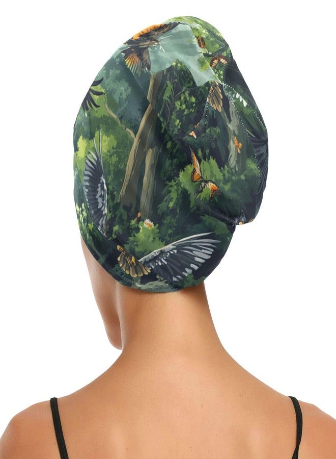 ElliTarr Beanie Hat Satin Bonnet Lined Sleep Cap Hair Wrap Cover Slouchy Beanie for Curly Hair Protection for Gifts for Men Women Bee and Flower Cute Orange - Image 3
