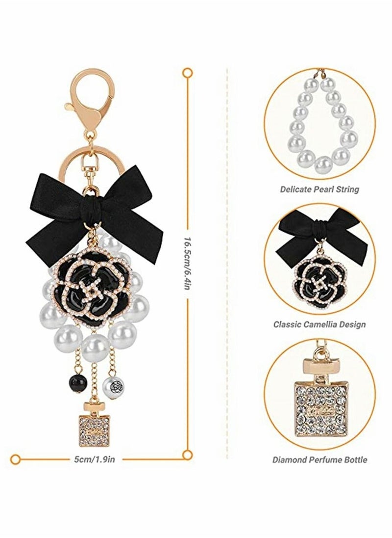 Roll over image to zoom in Visit the  Store Keyring, Keychain, Bag Pendant, Clip Closure, Diamond Sparkling Bag Pendant, Handbags Purse Bag Charm, Car Keyring Decorations, for Women Girls, 2pcs  - Image 5