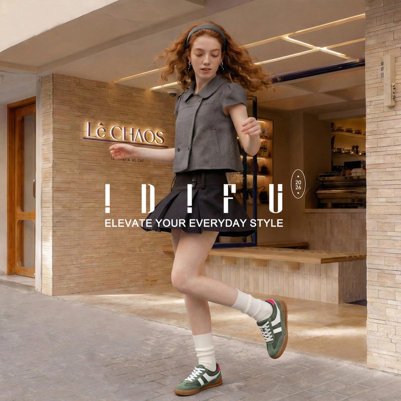 IDIFU Olive Green Fashion Sneakers for Women Casual Comfortable Tennis Shoes Ladies Mesh Lace Up Trendy Dress Flat Cute Lightweight Sneakers Shoes(Olive, 8) - Image 4