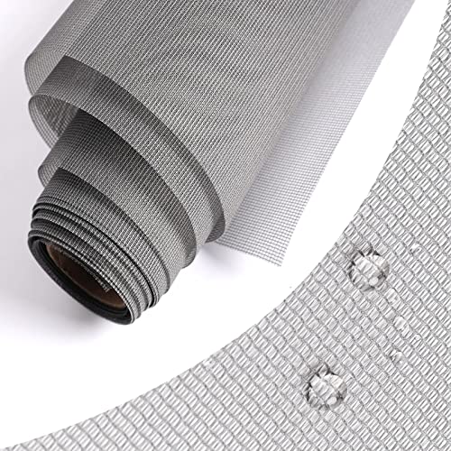 RODENET High Density Screen Pollen Proof Net Dust and Pollen Proof Screen Mesh Replacement Door and Window Mesh61x168Gray - Image 1